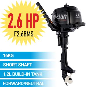 2.6HP PARSUN OUTBOARD MOTOR Short Shaft 4-Stroke Manual Start