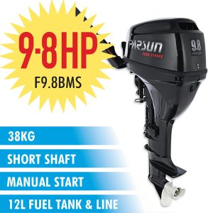 9.8HP Parsun Outboard Motor  Short Shaft 4-Stroke Manual Start