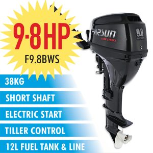 9.8HP Parsun Outboard Motor Short Shaft 4-Stroke Electric Start